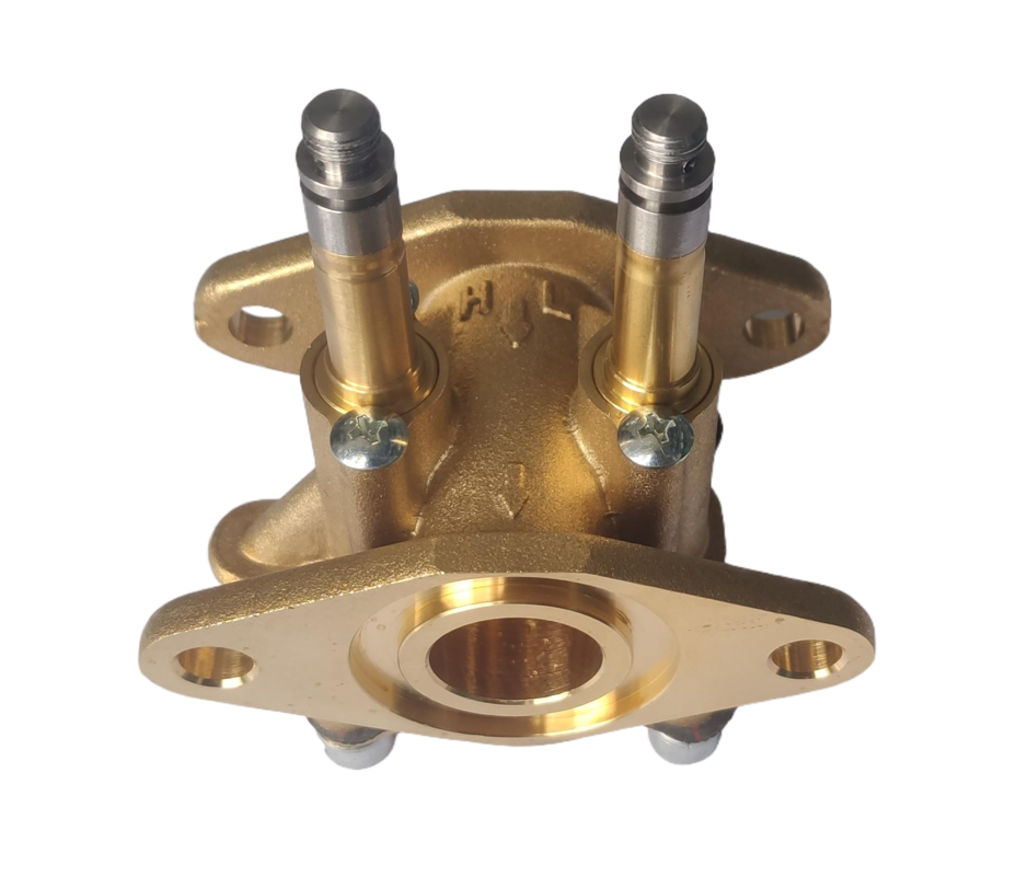 Dual flow solenoid valve (6-point, light valve)